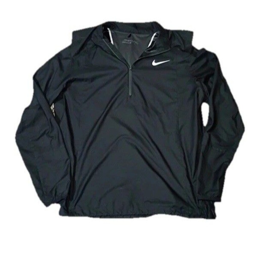Nike Golf Large Lightweight Black ¼ Zip Windbreaker